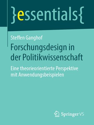 cover image of Forschungsdesign in der Politikwissenschaft